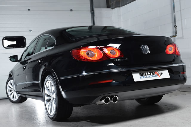 Milltek Sport Cat-back Exhaust with Twin 80mm GT80 tailpipe (SSXVW197) - Volkswagen Passat 2.0 TDI 170 B6 (Saloon / Estate / CC)